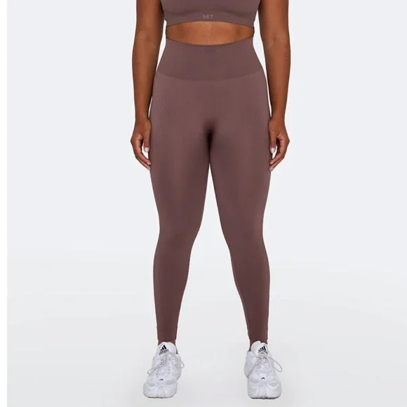 SET ACTIVE　SCULPTFLEX®　レギンス Espresso SCULPTFLEX® POWER HIGH-RISE LEGGINGS - ONYX – SET ACTIVE